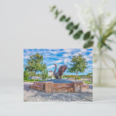 Eerbetoon aan de Zwaan Briefkaart (Staand voorkant)