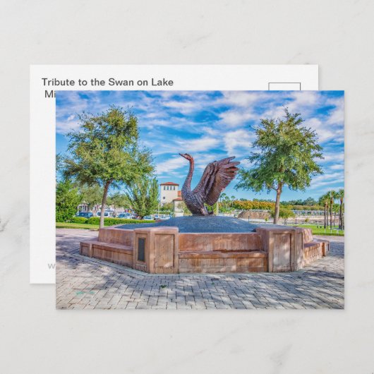 Eerbetoon aan de Zwaan Briefkaart (Voorkant / Achterkant)