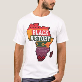 Eerbetoon aan de zwarte geschiedenis - Vibrant Afr T-shirt