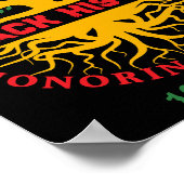 Eerbetoon aan het inspirerende Black History Month Poster (Hoek)