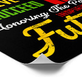 Eerbetoon aan het verleden dat de toekomstige zwar poster (Hoek)