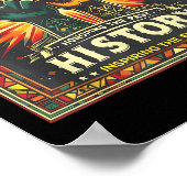 Eerbetoon aan het verleden inspirerende toekomstig poster (Hoek)