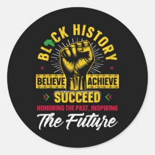 Eerbetoon aan het verleden inspirerende toekomstig ronde sticker