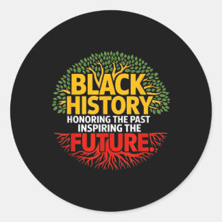 Eerbetoon aan het verleden inspirerende toekomstig ronde sticker