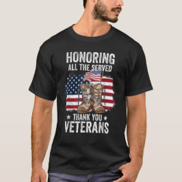 Eerbetoon aan iedereen die bedankte Veteranendag d T-shirt