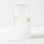 EERBETOON AAN MOZART / 3D GOUDEN HANDTEKENING VAN MATGLAS BIERPUL (Center)