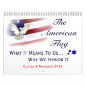 Eerbetoon aan onze Amerikaanse vlag 2018-agenda Kalender (Hoes)