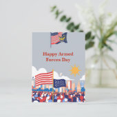Eerbetoon aan onze helden: de Dag van de Strijdkra Briefkaart (Staand voorkant)