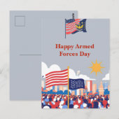 Eerbetoon aan onze helden: de Dag van de Strijdkra Briefkaart (Voorkant / Achterkant)