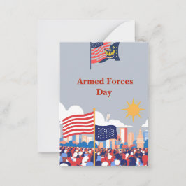 Eerbetoon aan onze helden: de Dag van de Strijdkra Notitiekaartje