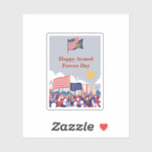 Eerbetoon aan onze helden: de Dag van de Strijdkra Sticker (Vel)