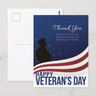 Eerbetoon aan onze helden deze Veteranendag 2025 Briefkaart