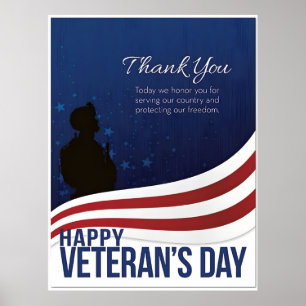 Eerbetoon aan onze helden deze Veteranendag 2025 Poster