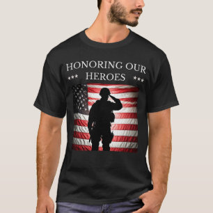 Eerbetoon aan onze helden, eerbetoon aan de dapper t-shirt