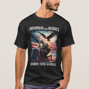 Eerbetoon aan onze helden Patriottische Veteraan 4 T-shirt