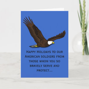 Eerbetoon aan onze soldaten feestdagen kaart