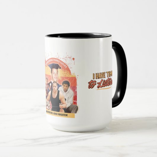 Eerbetoon aan Parris Lucas - Mok (Voorkant rechts)