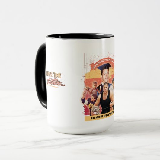 Eerbetoon aan Parris Lucas - Mok (Voorkant links)