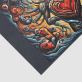 Eerbetoon aan surrealisme en kubisme #1: Liefde re Tissuepapier (Detail)