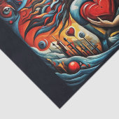 Eerbetoon aan surrealisme en kubisme #2: Liefde re Tissuepapier (Detail)