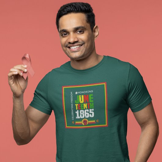 Eerbetoon Juneteenth 1865-Viering van de vrijheid T-shirt