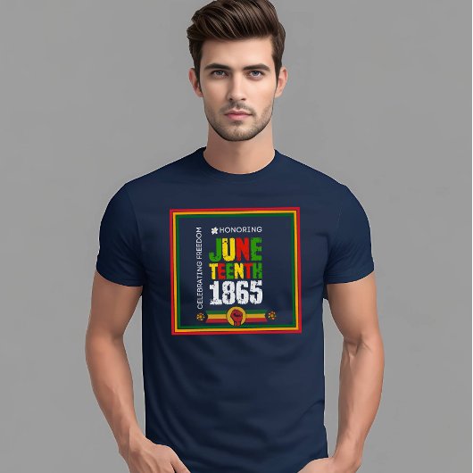 Eerbetoon Juneteenth 1865-Viering van de vrijheid T-shirt