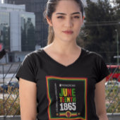 Eerbetoon Juneteenth 1865-Viering van de vrijheid T-shirt
