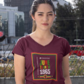 Eerbetoon Juneteenth 1865-Viering van de vrijheid T-shirt