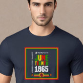 Eerbetoon Juneteenth 1865-Viering van de vrijheid T-shirt