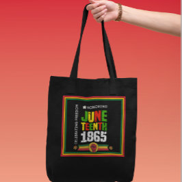 Eerbetoon Juneteenth 1865-Viering van de vrijheid Tote Bag