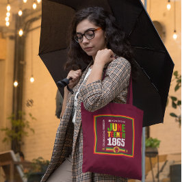 Eerbetoon Juneteenth 1865-Viering van de vrijheid Tote Bag