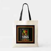 Eerbetoon Juneteenth 1865-Viering van de vrijheid Tote Bag (Achterkant)