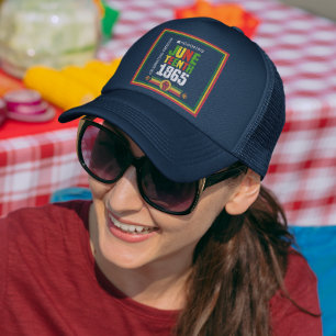 Eerbetoon Juneteenth 1865-Viering van de vrijheid Trucker Pet