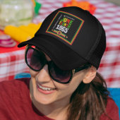 Eerbetoon Juneteenth 1865-Viering van de vrijheid Trucker Pet