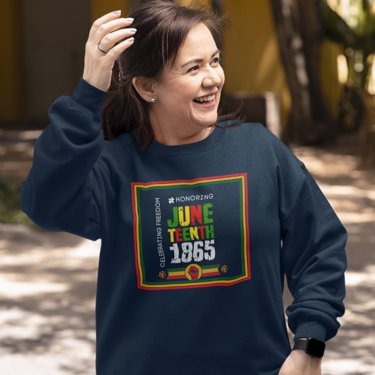 Eerbetoon Juneteenth 1865-Viering van de vrijheid Trui