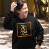 Eerbetoon Juneteenth 1865-Viering van de vrijheid Trui