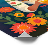 Eerbetoon mijn moeders en voorouders in de maan Pr Poster (Hoek)