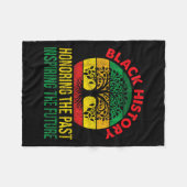 Eerbetoon verleden inspirerende toekomstige vrouwe fleece deken (Voorkant (Horizontaal))