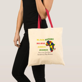 Eerbetoon vorige inspirerende maand van de toekoms tote bag