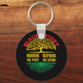 Eerbetoon vorige inspirerende zwarte geschiedenism sleutelhanger (Voorkant)
