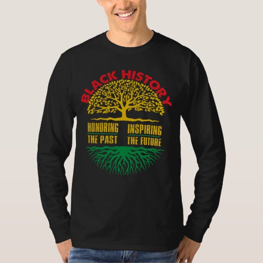 Eerbetoon vorige inspirerende zwarte geschiedenism t-shirt (Voorkant)