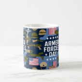 Eerbied voor onze strijdkrachten koffiemok (Center)