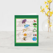 Eerbiedig de Aarde, houd van uw Kaart van de Nota (Gele Bloem)