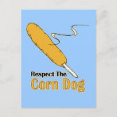 Eerbiedig de Corn Dog? Briefkaart (Voorkant)