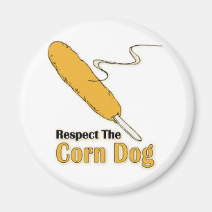Eerbiedig de Corn Dog? Magneet