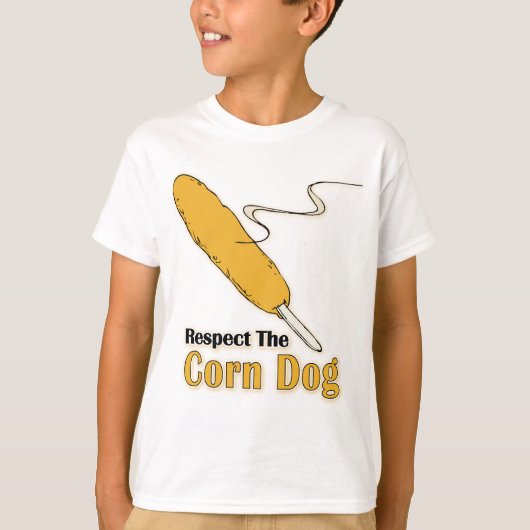 Eerbiedig de Corn Dog? T-shirt (Voorkant)