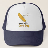 Eerbiedig de Corn Dog? Trucker Hat Trucker Pet (Voorkant)