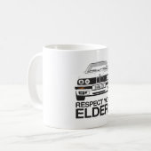 Eerbiedig uw ouderen koffiemok (Voorkant links)