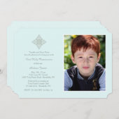 Eerbiedige Cross Religieuze Foto Uitnodiging (Voorkant / Achterkant)