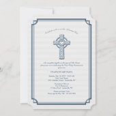 Eerbiedige Cross Religieuze Uitnodiging (Voorkant)